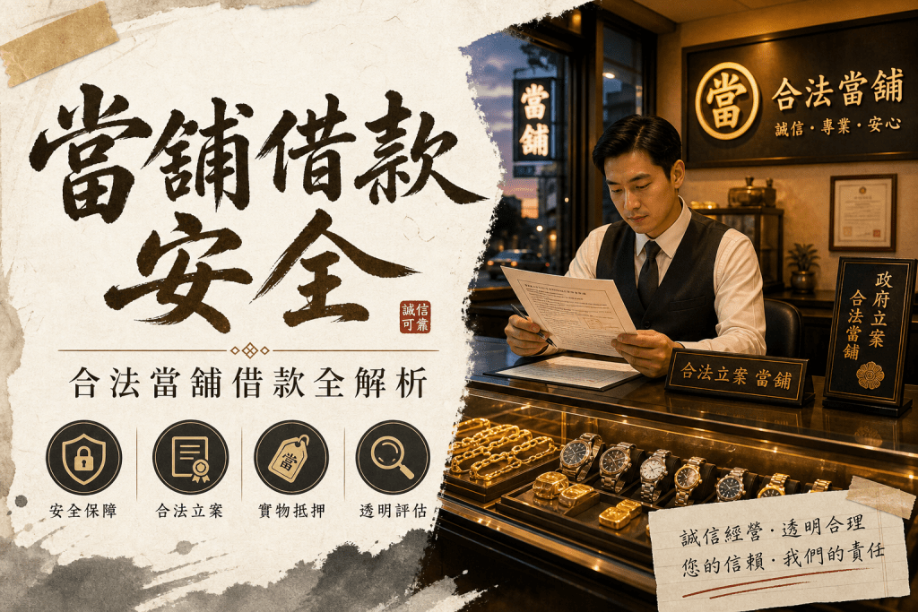 當舖借款 安全
