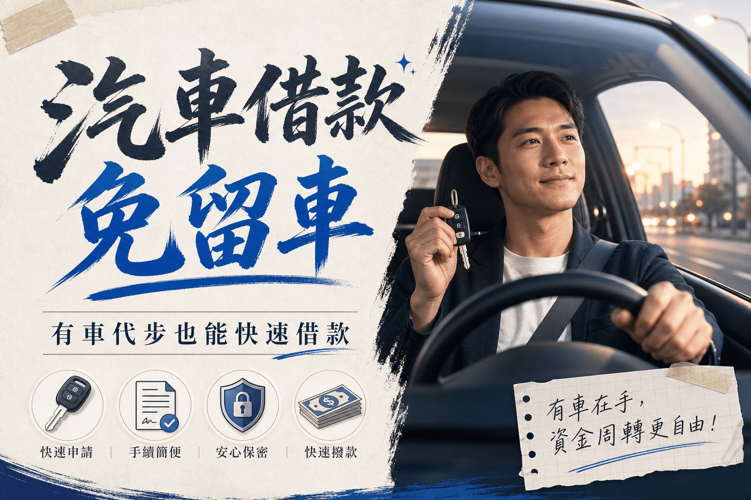 汽車借款 免留車