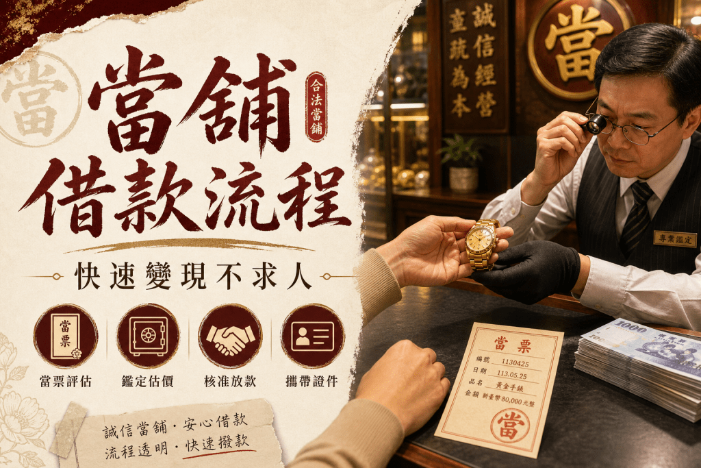 當舖借款流程