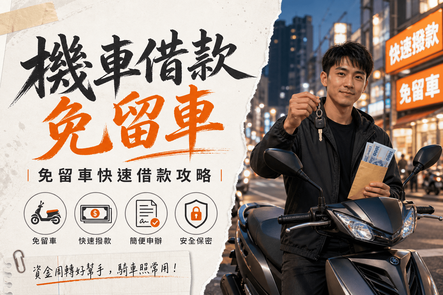機車借款 免留車