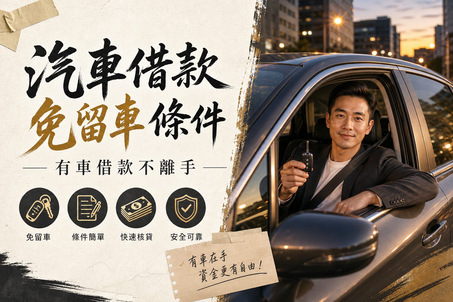 汽車借款 免留車 條件